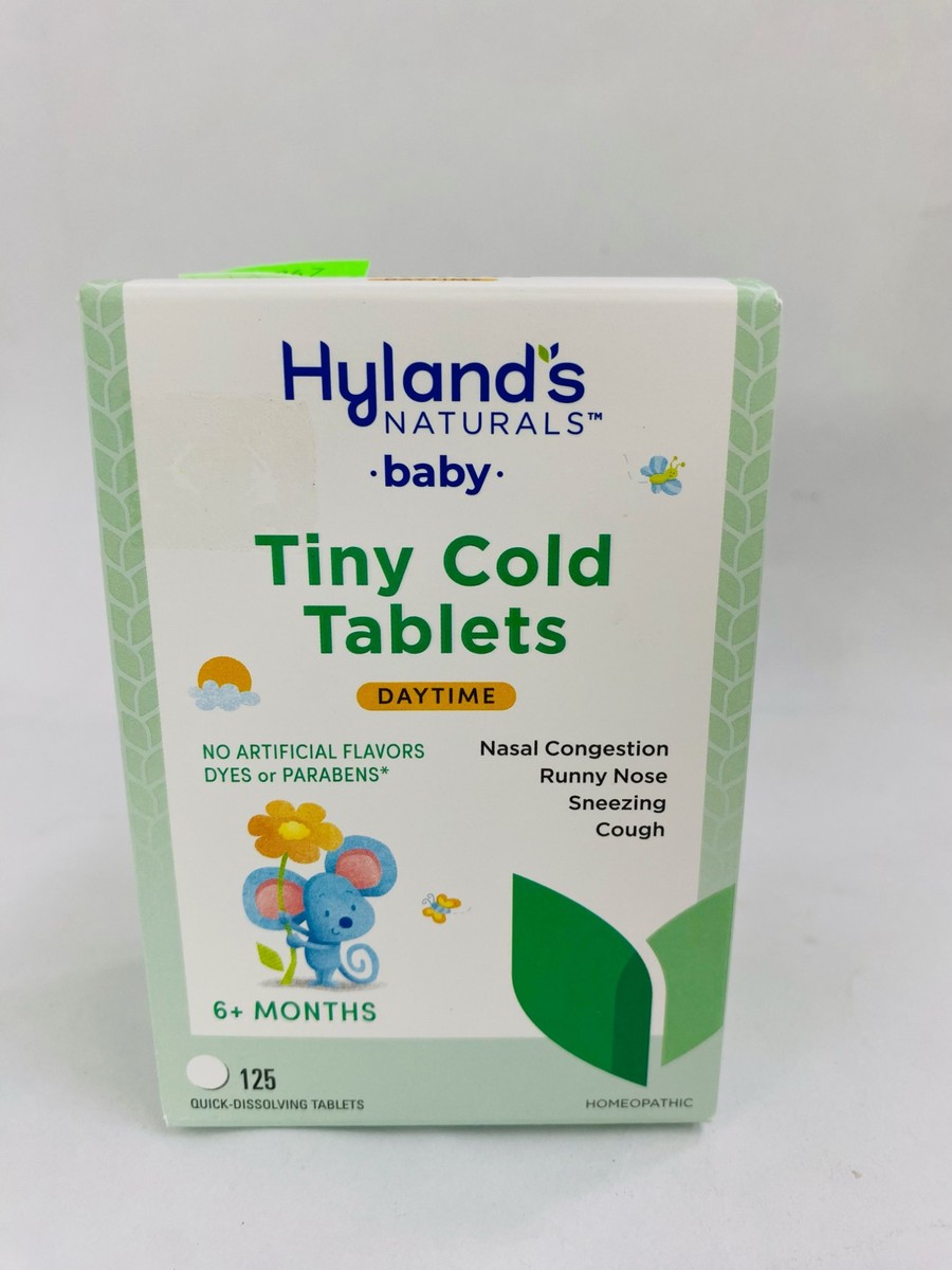 Hyland Baby Tiny Cold Tablets Daytime 6+ months, 125 tablets