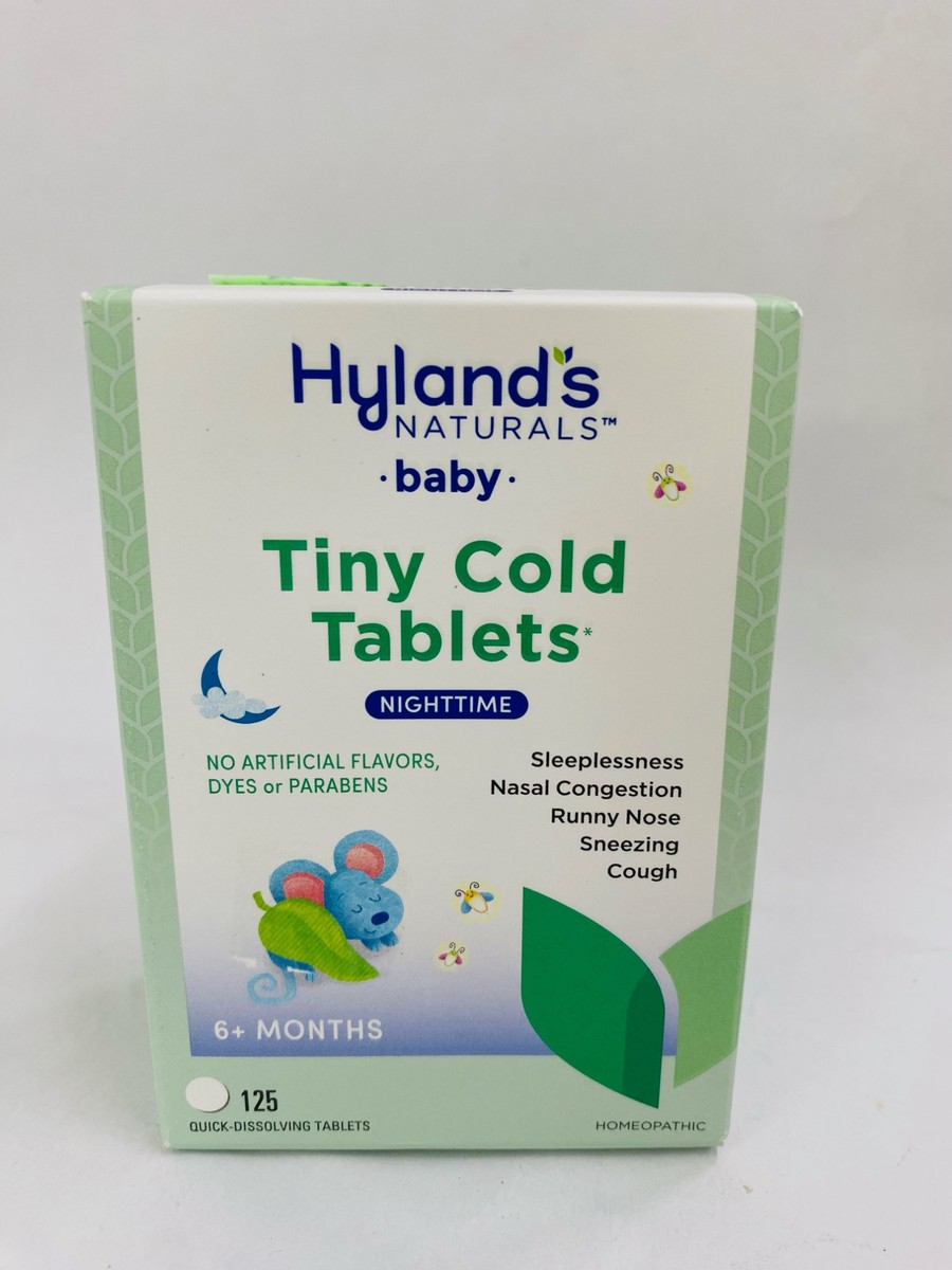 Hyland Baby Tiny Cold Tablets Nighttime 6+ months, 125 tablets