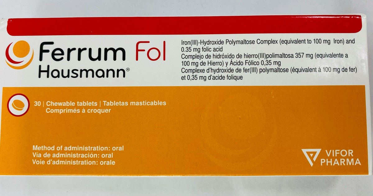 Ferrum Hausmann Fol, 30 Chewable tablets