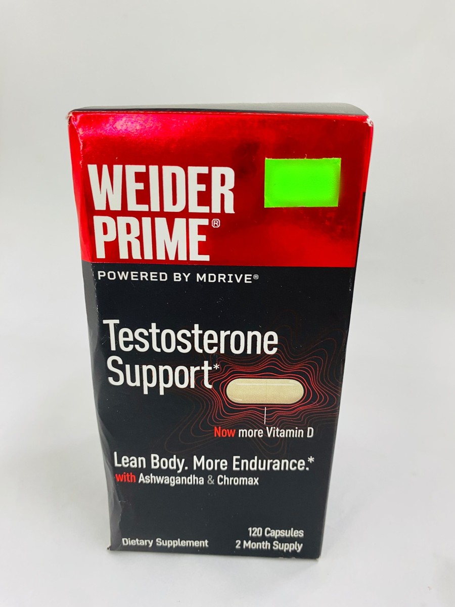Weider Prime Testosterone Support 120 Capsules