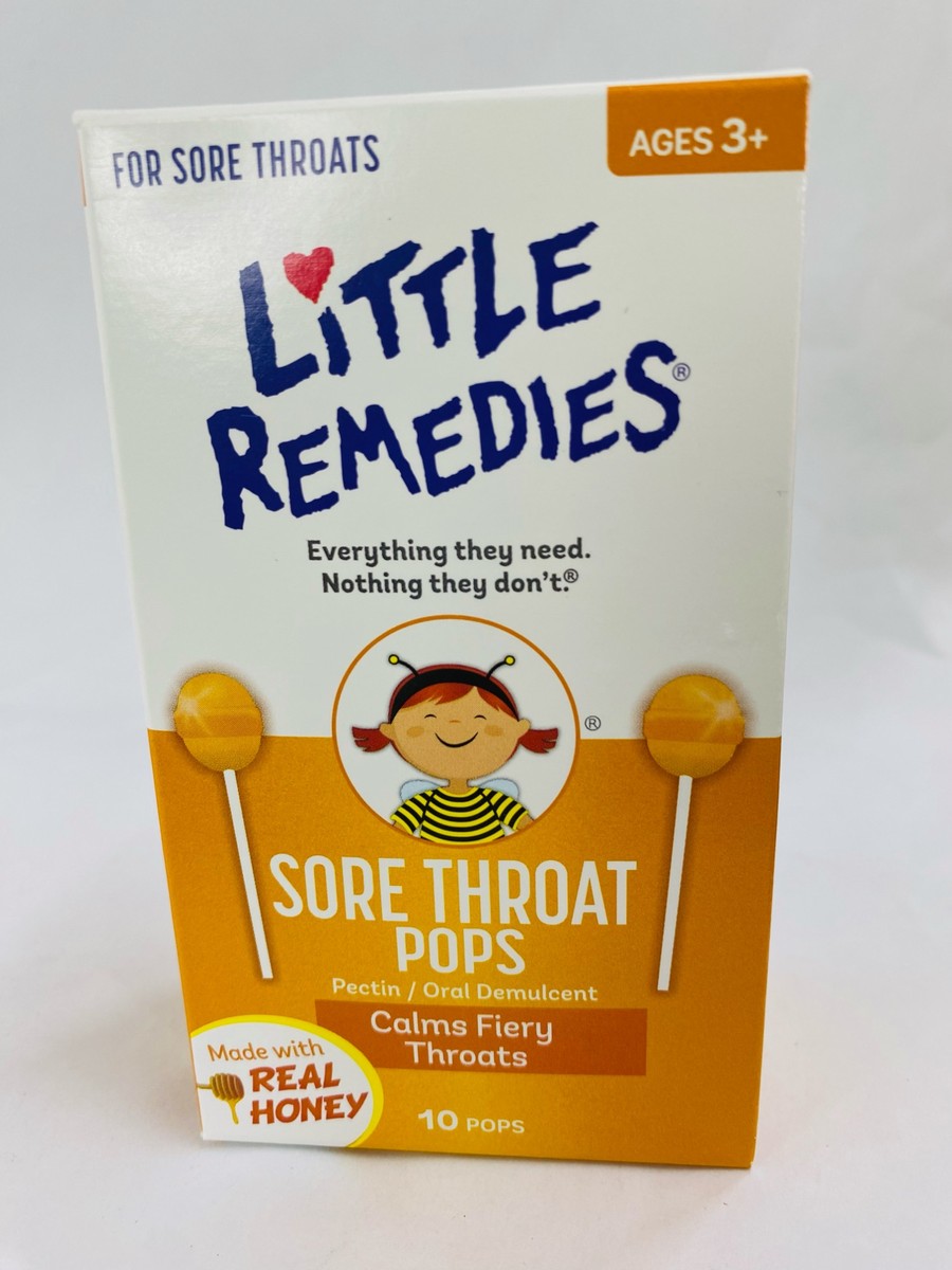 Little Remedies Sore Throat Pops 10 Pops