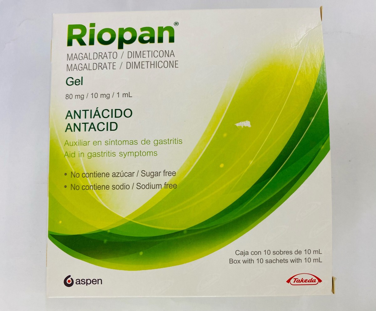 Riopan Gel Antacid 80mg/10/mg/1ml 10 sachets