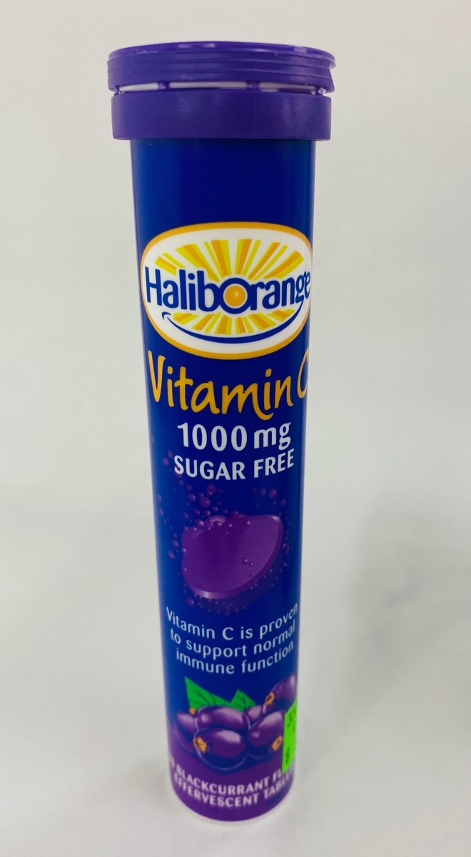 Haliborange Vitamin C 1000mg 20 Effervescent Tablets Sugar Free Black Currant