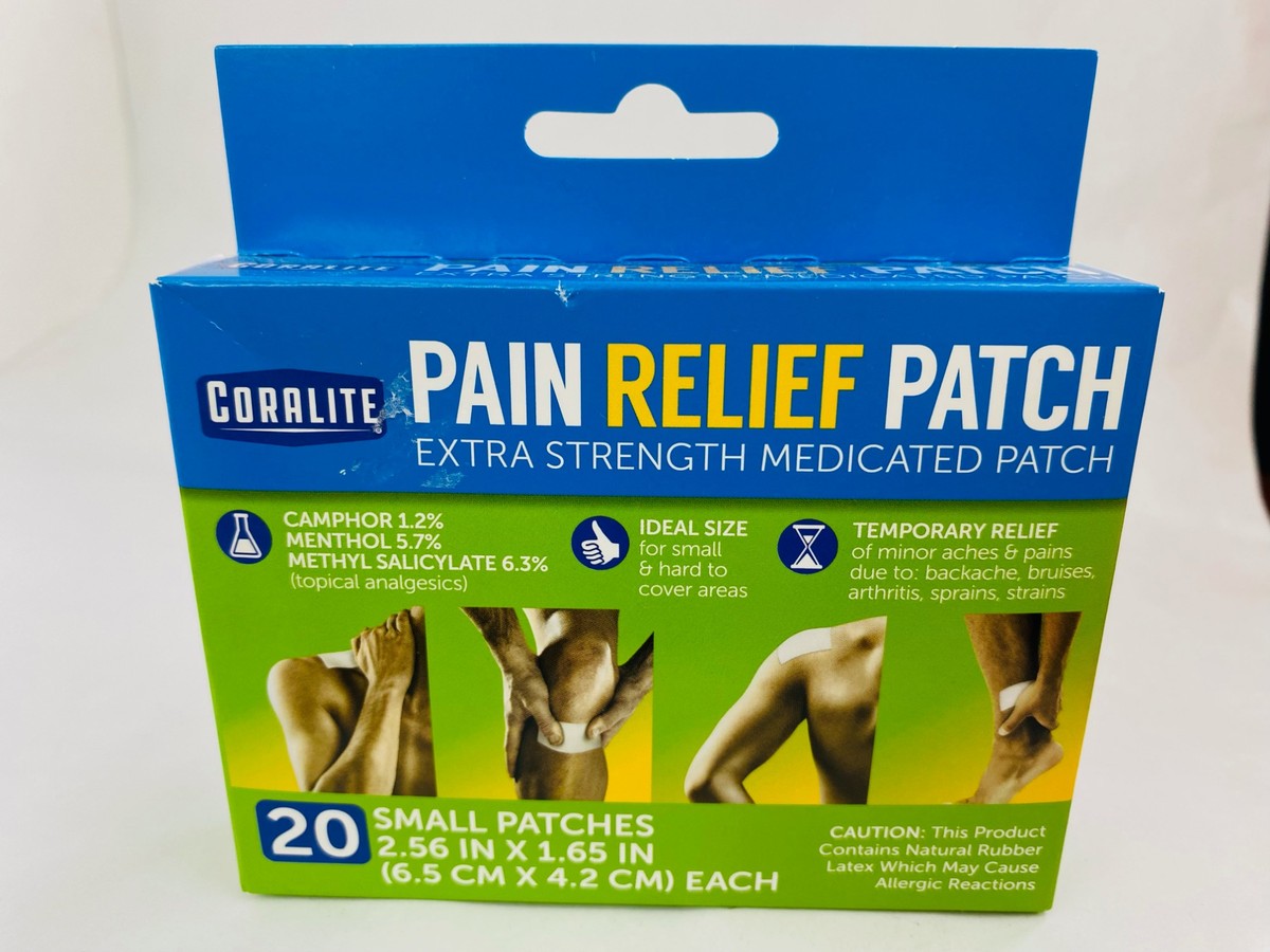 Coralite Pain Relief Patch, 20 (6.5cm x 4.2cm) Patches