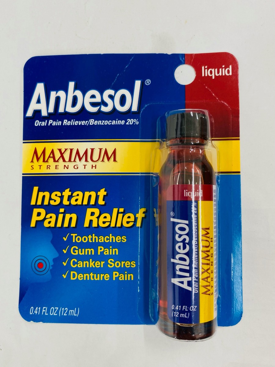 Anbesol Instant Pain Relief Liquid 12ml