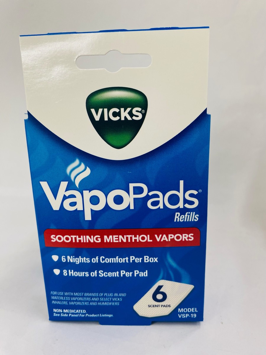 Vicks Vapo Pads Refills, 6 Pads