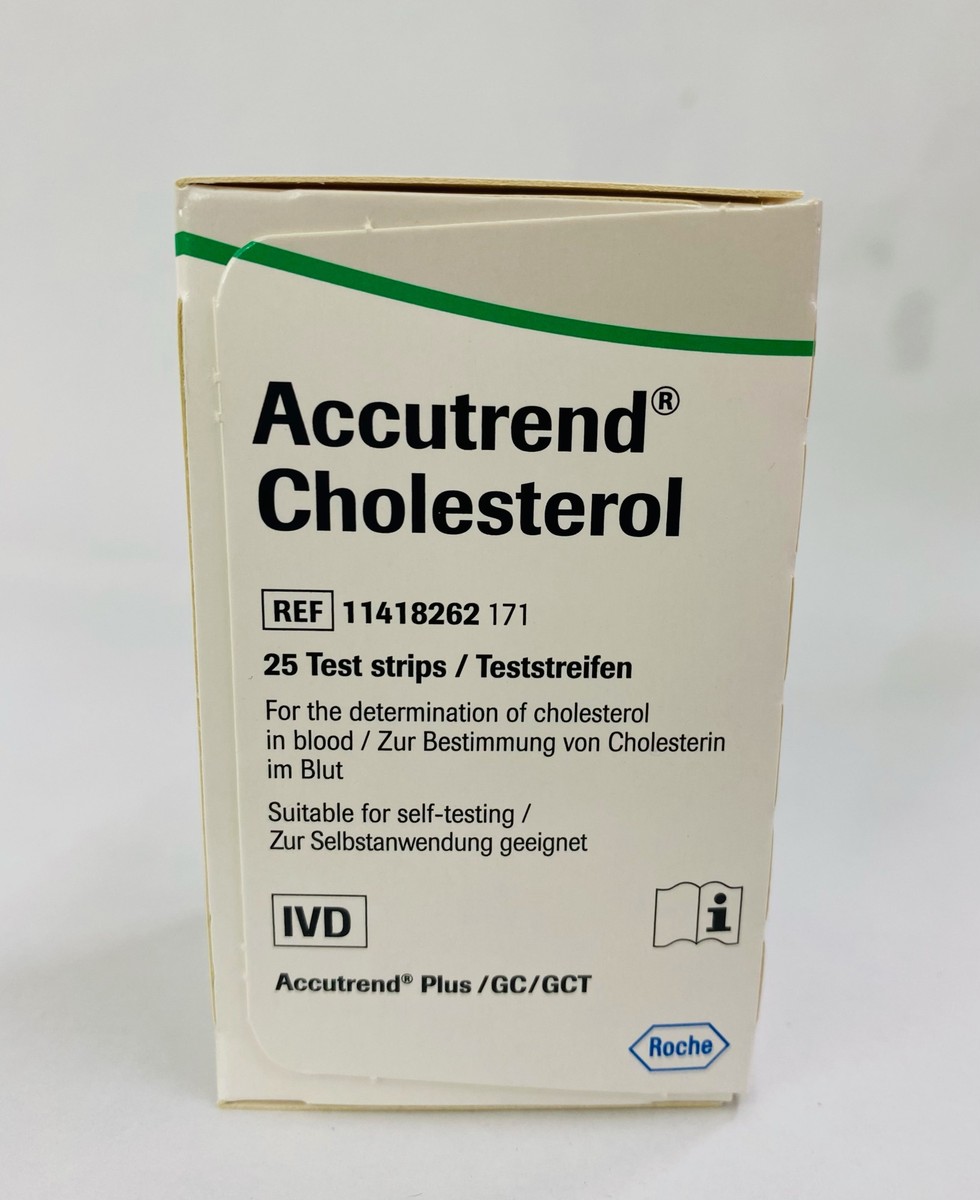 Accutrend Cholesterol 25 Test Strips