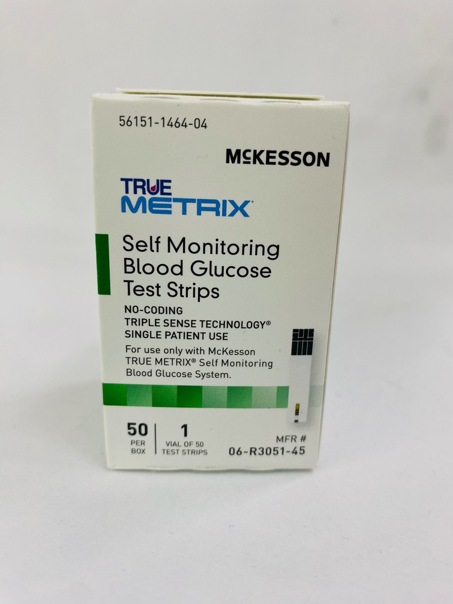 McKesson True Metrix Self Monitoring Blood Glucose Test Strips, 50 Strips