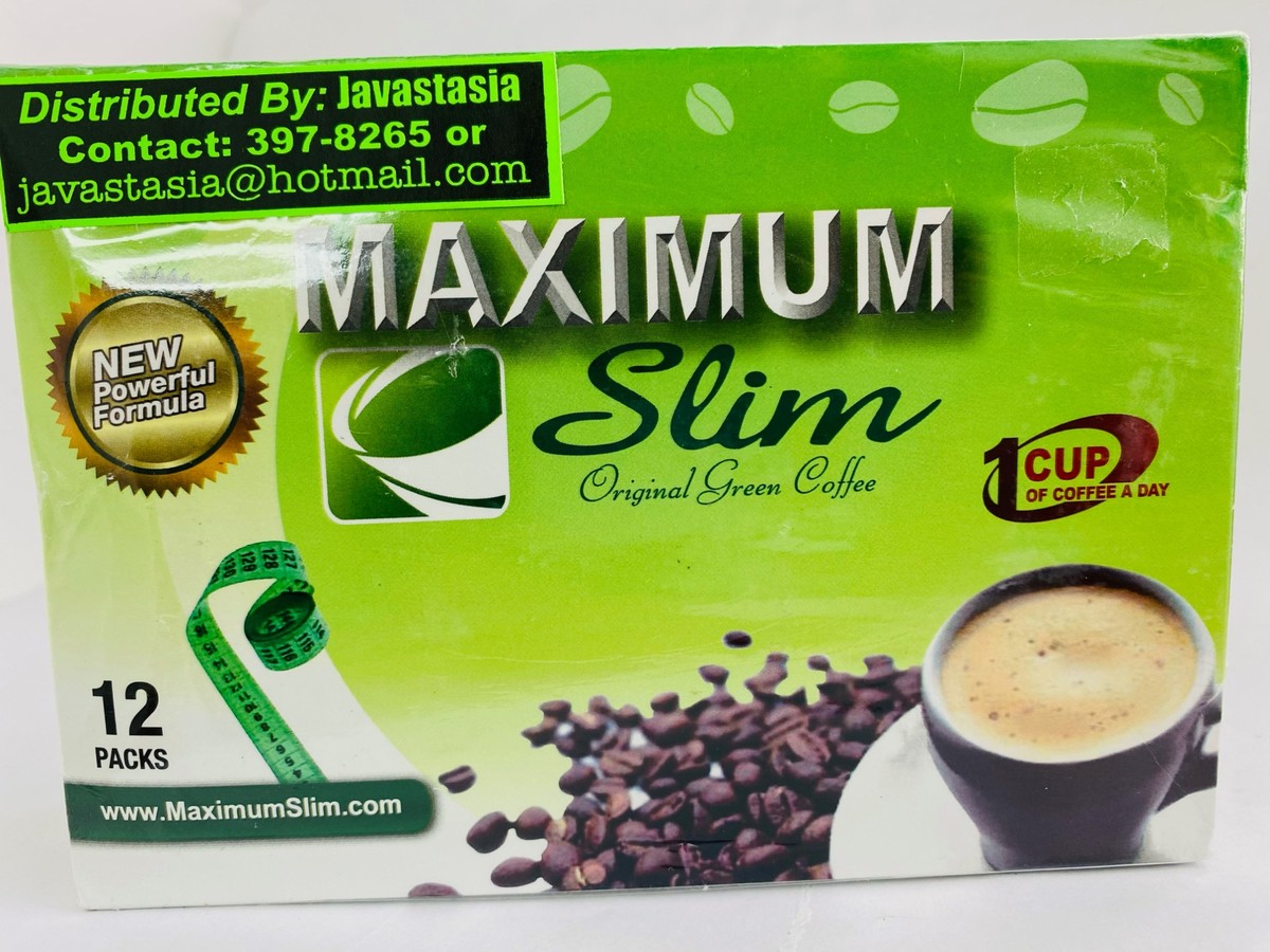 Maximum Slim Original Green Coffee 12 Packs