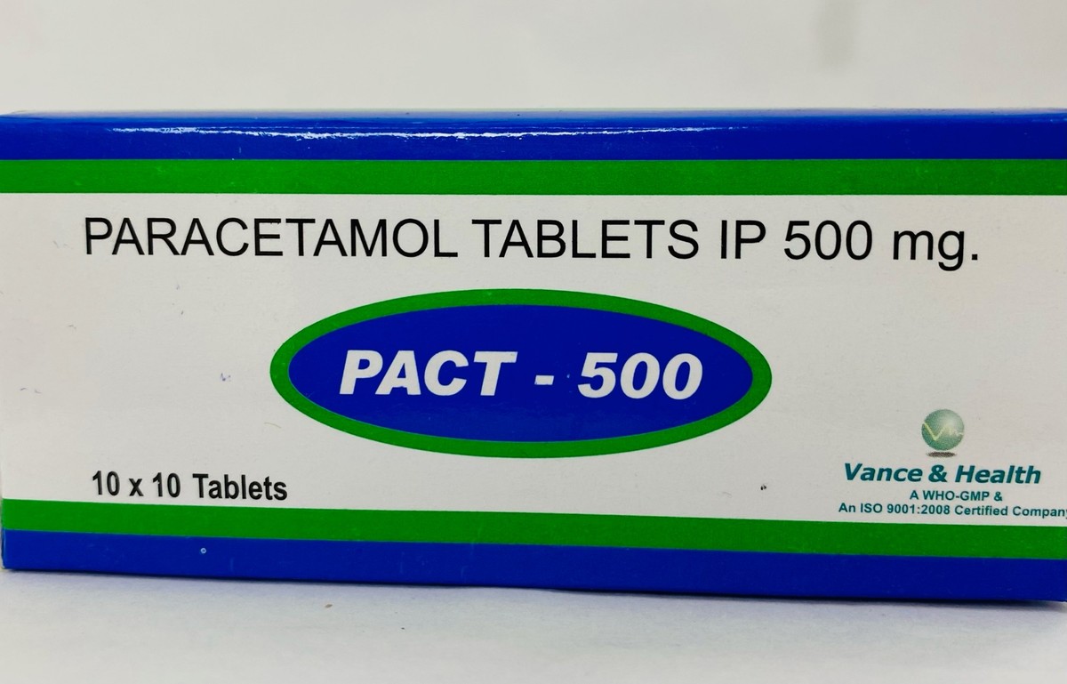 Pact-500 Paracetamol 100 Tablets