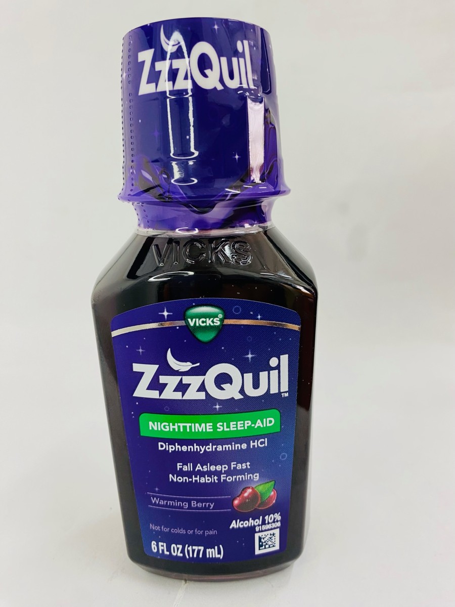 Vicks Zzz Quil Nighttime Sleep Aid Warming Berry 177ml