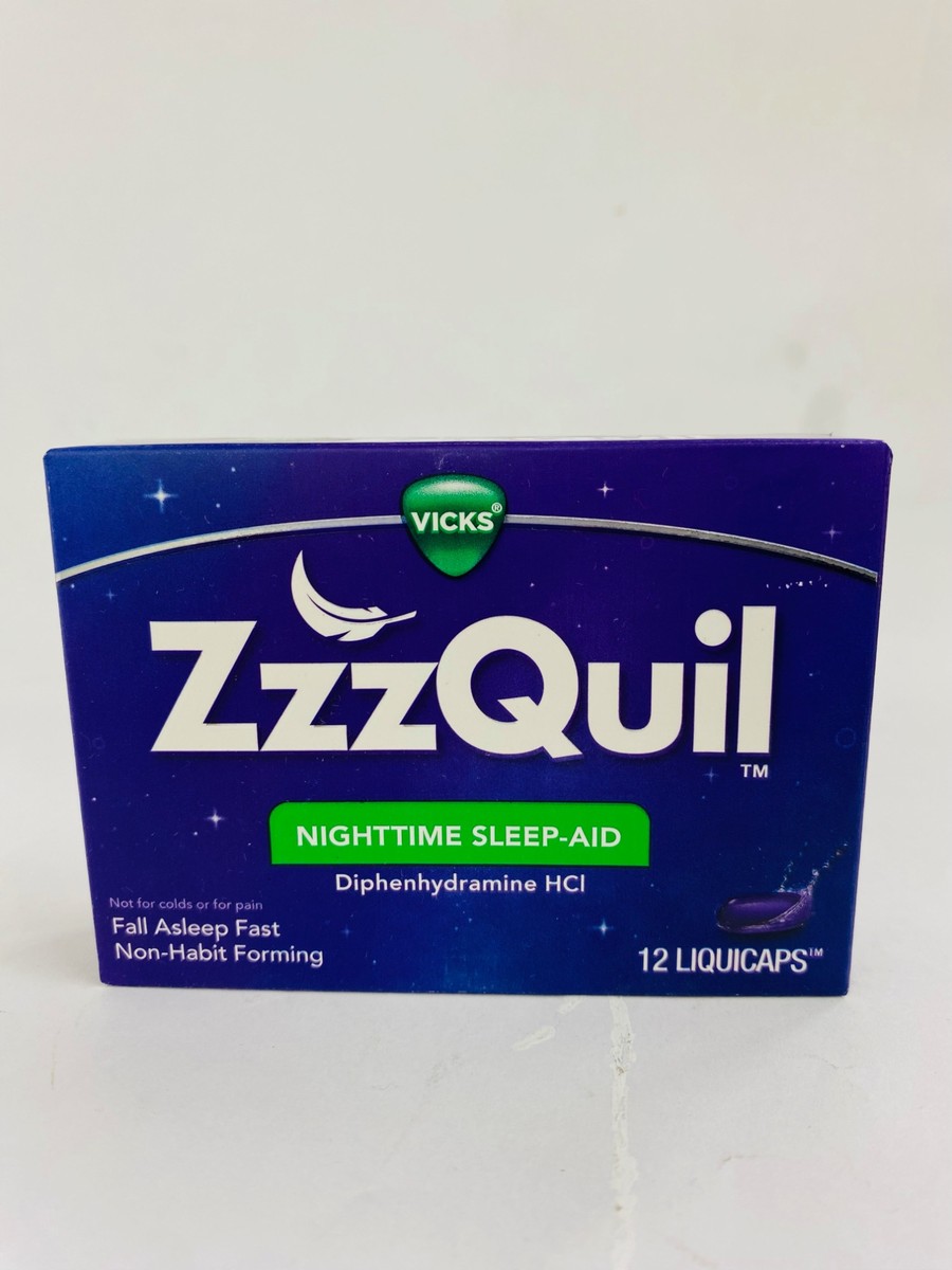 Vicks ZzzQuil Nighttime Sleep Aid 12 Liquicaps