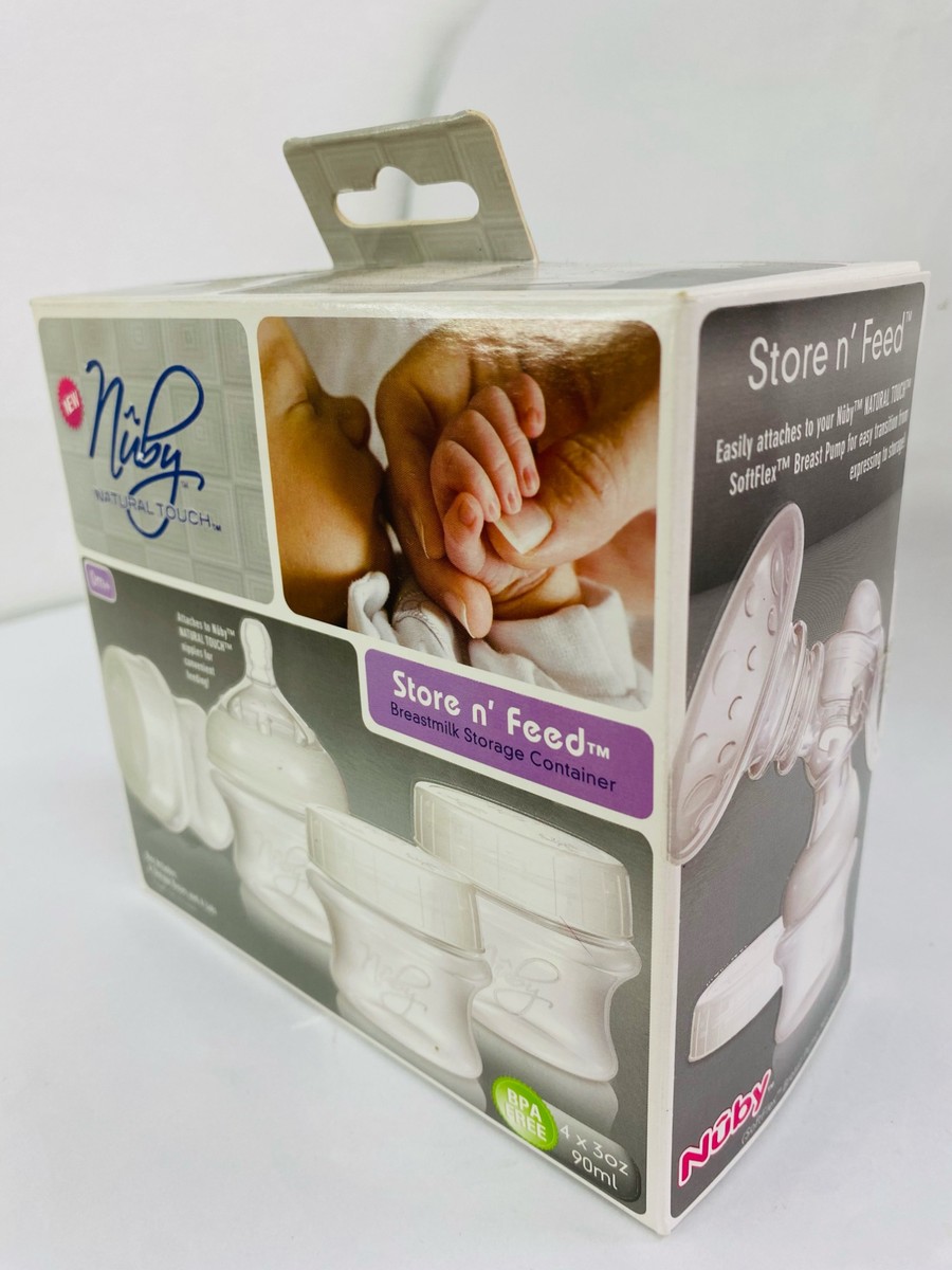 Nuby Store n' Feed 0m+ 4 x 90ml