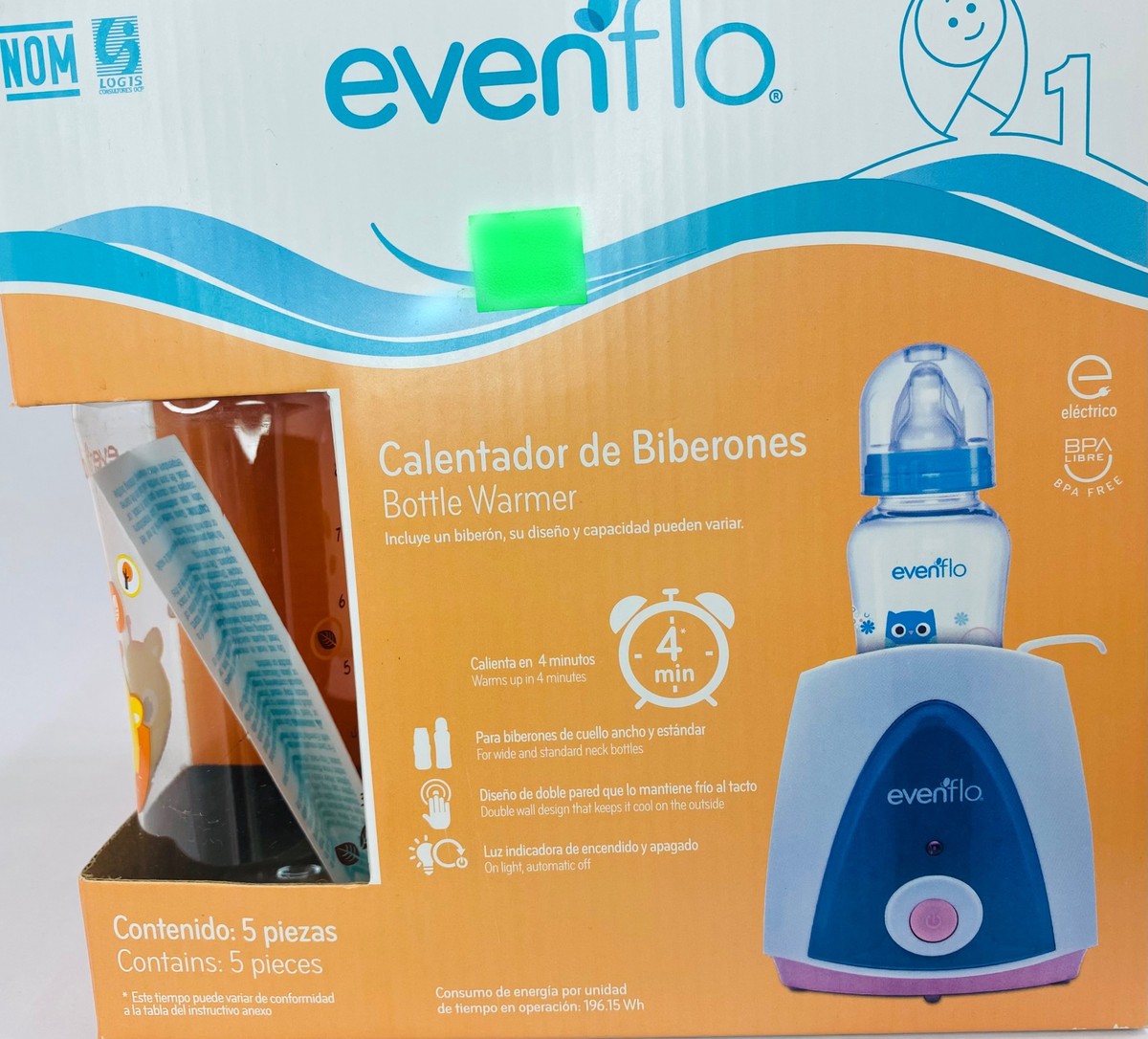 Evenflo Bottle Warmer, 5 Pieces