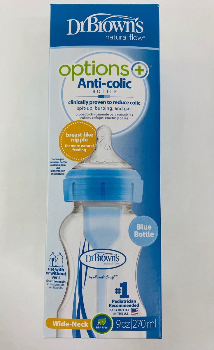 Dr. Browns Anti-colic Bottle Wide-Neck 9oz, 0m+