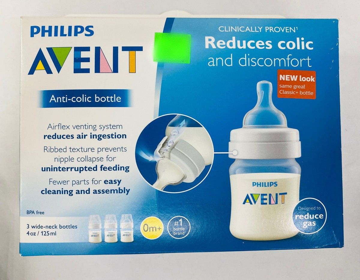 Avent Anti-colic Bottle Wide neck 3x 4oz