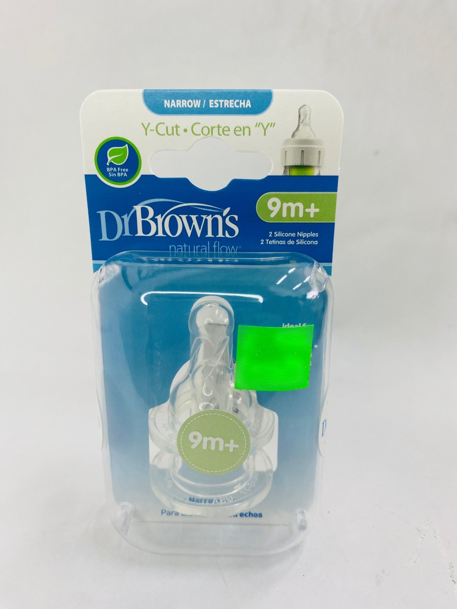 Dr. Browns Narrow Silicone Nipples 2x 9m+