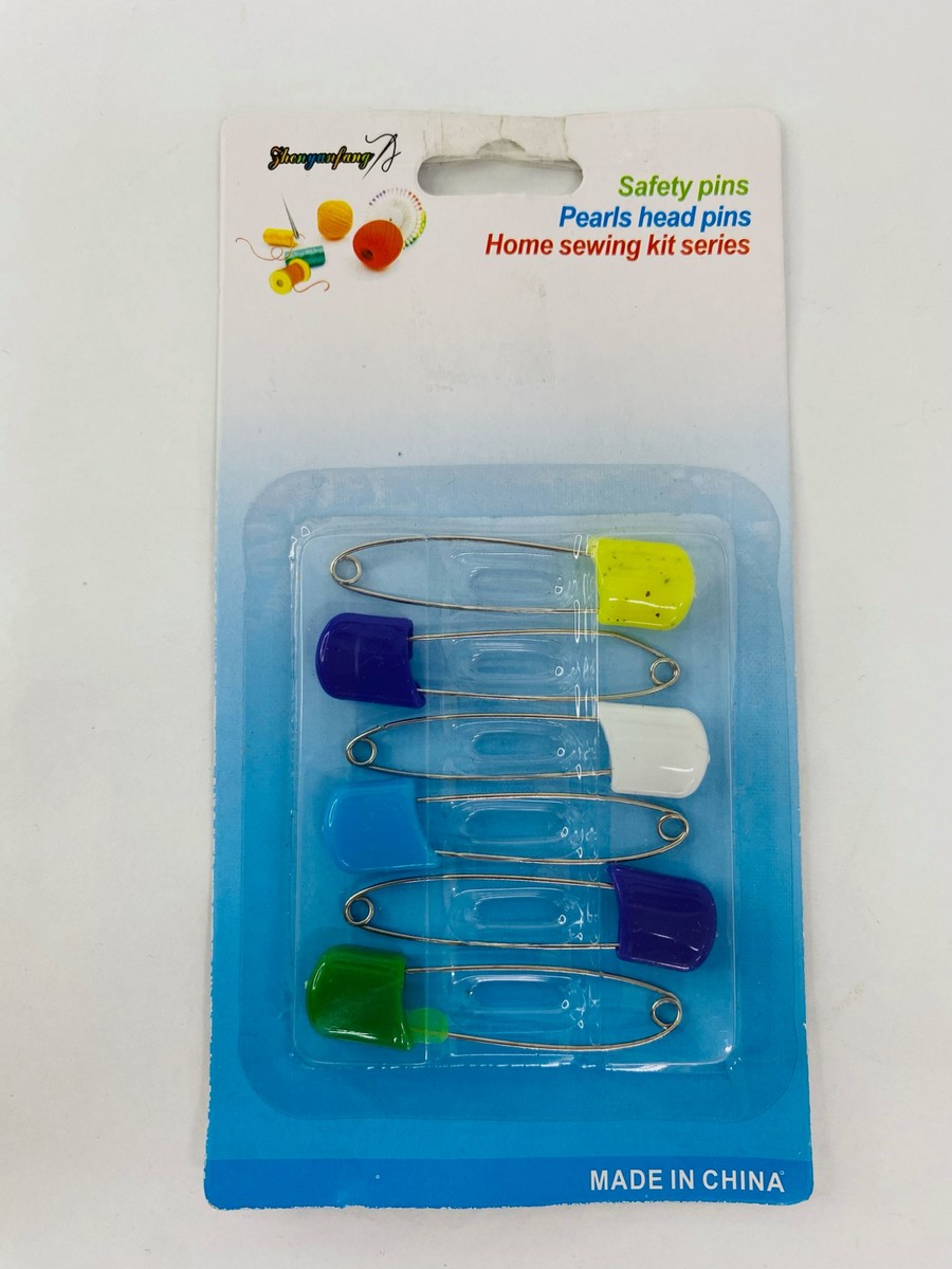 Safety Pearl Head Pins 6 Pieces