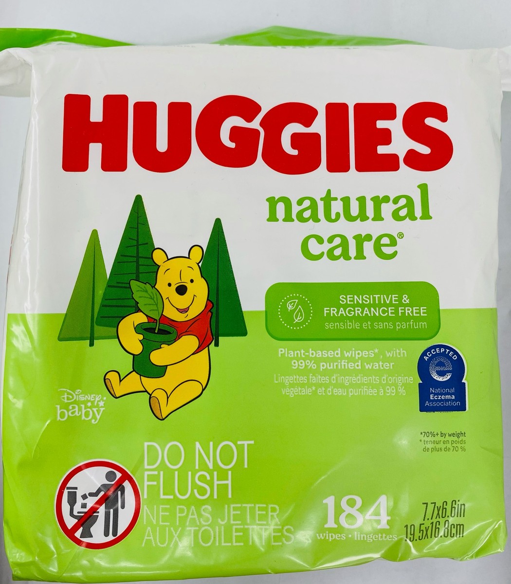 Huggies Natural Care 184 Wipes