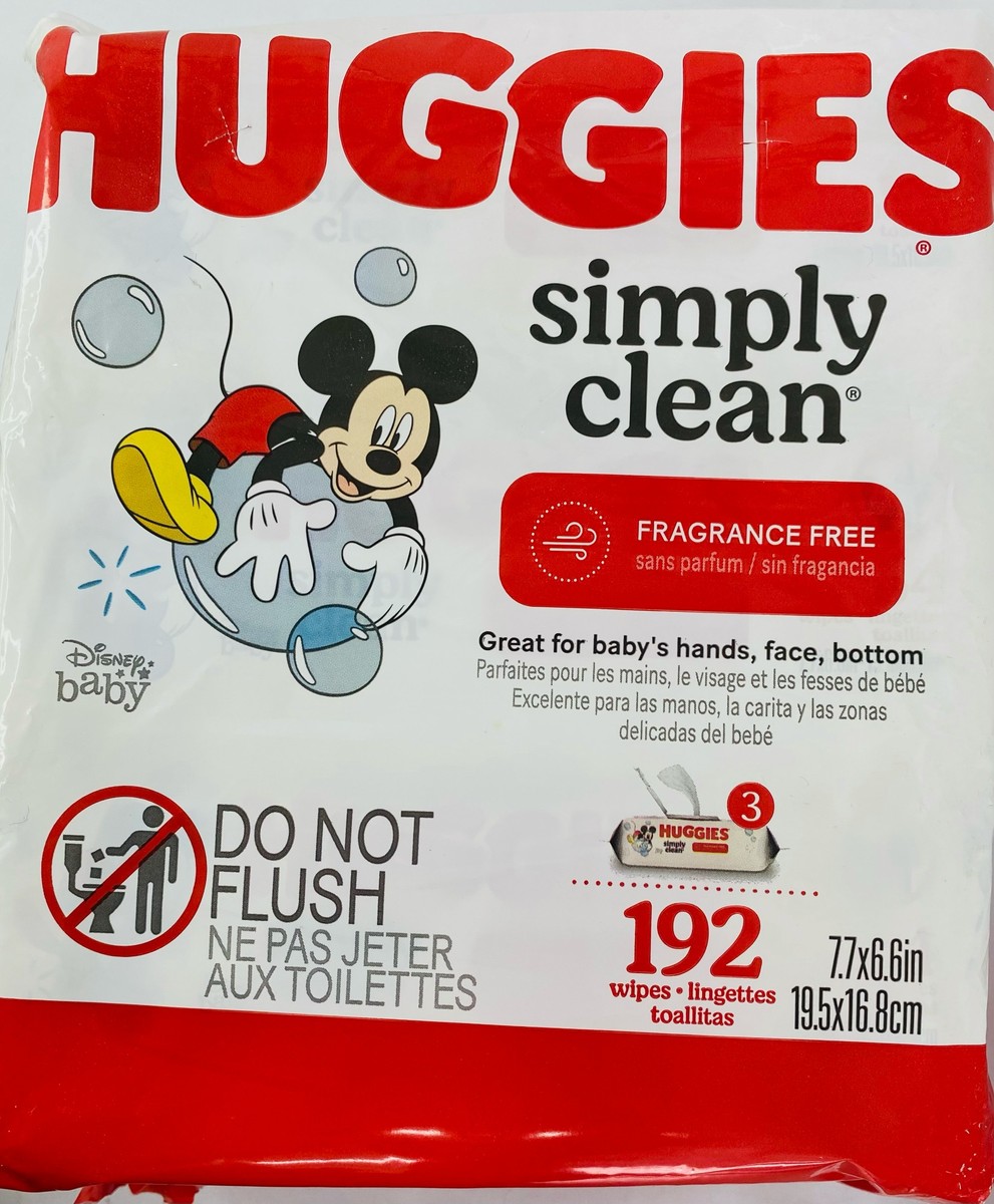 Huggies Simply Clean 192 Wipes