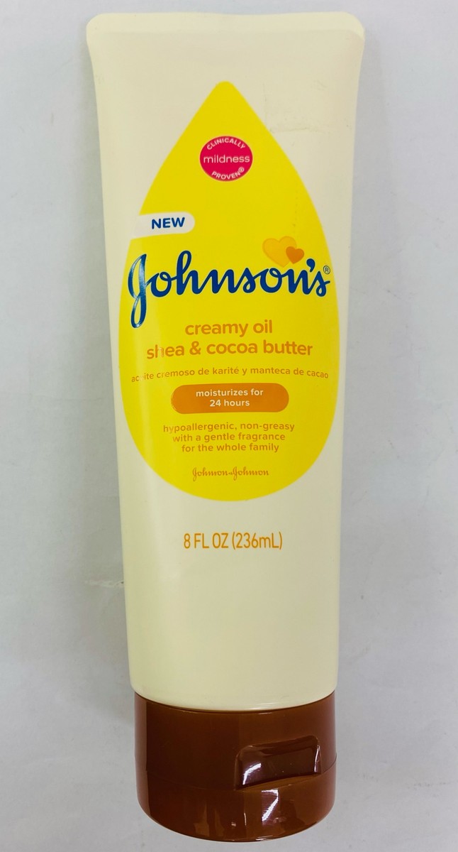 Johnson's Baby Creamy Oil Shea & Cocoa Butter 236ml