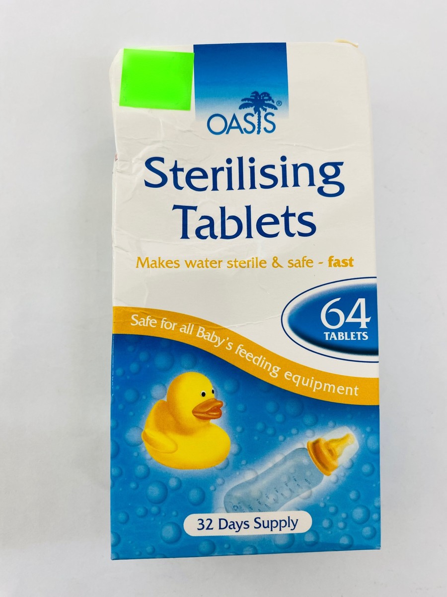 Oasis Sterilizing Tablets, 64 Tablets