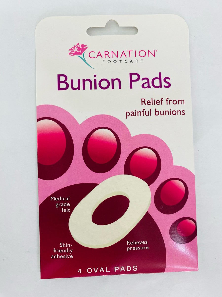 Carnation Bunion Pads- 4 Oval Pads