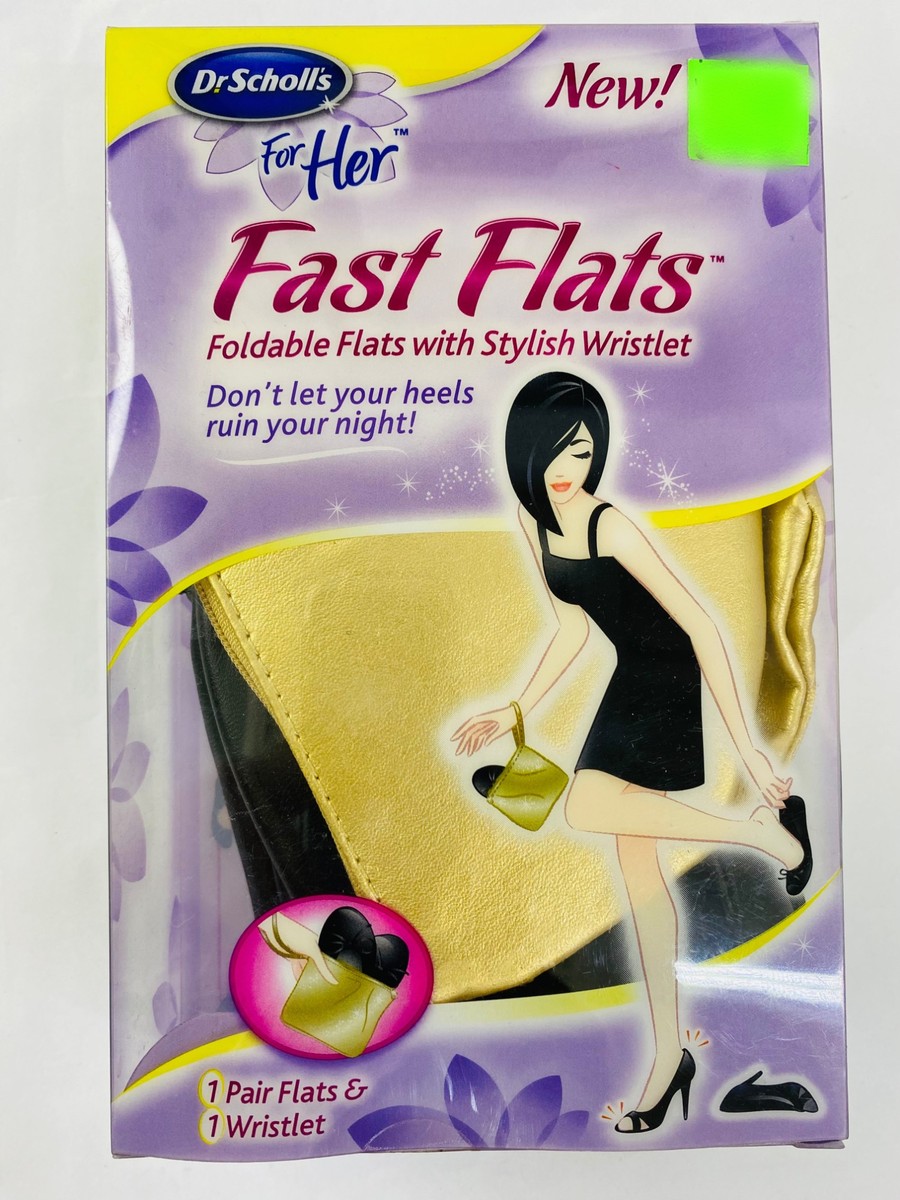 Dr. Scholl's For Her Fast Flats ( 1 Pair+ 1 Wristlet)