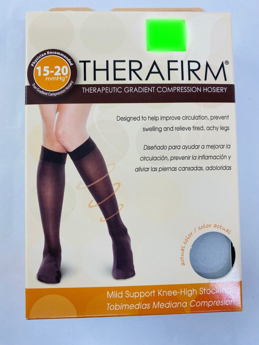 Therafirm Compression Hosiery Knee Height Stockings - Black