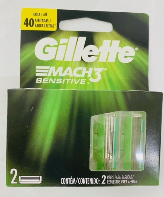 Gillette Mach 3, 2 Cartridges