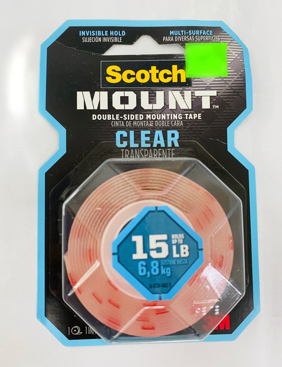 Scotch Mount Double-Sided Mounting Tape Transparent