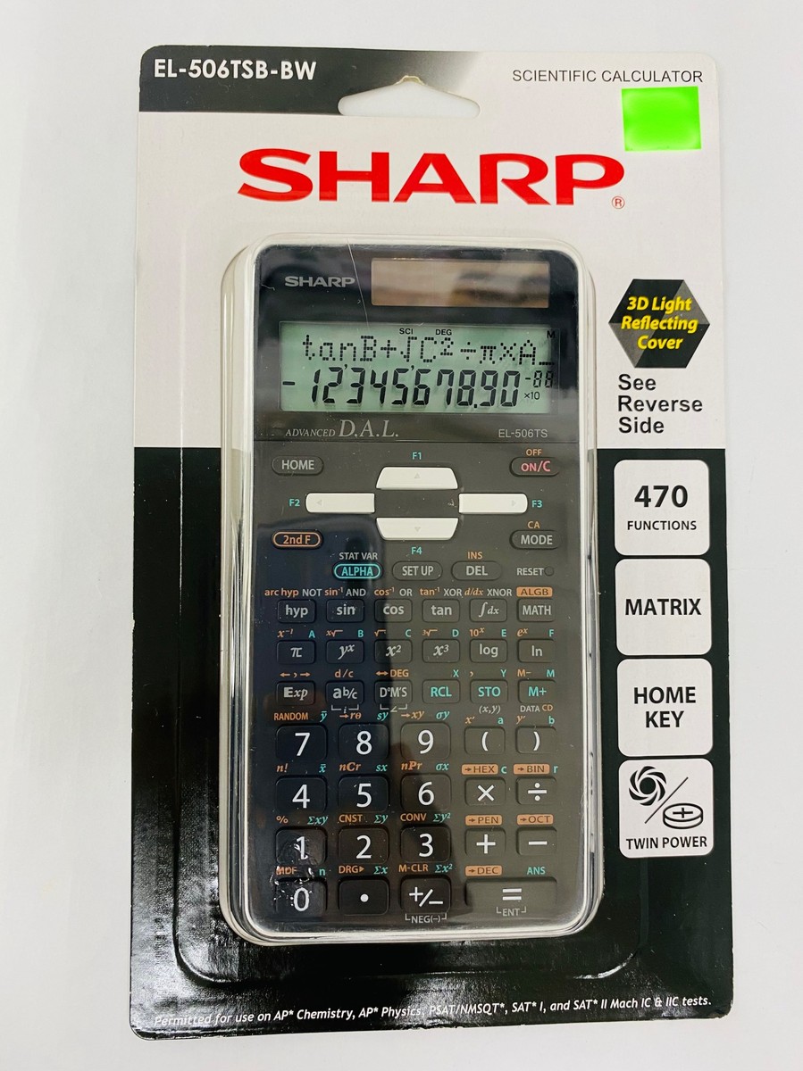 Sharp Calculator EL-506TSB-BW