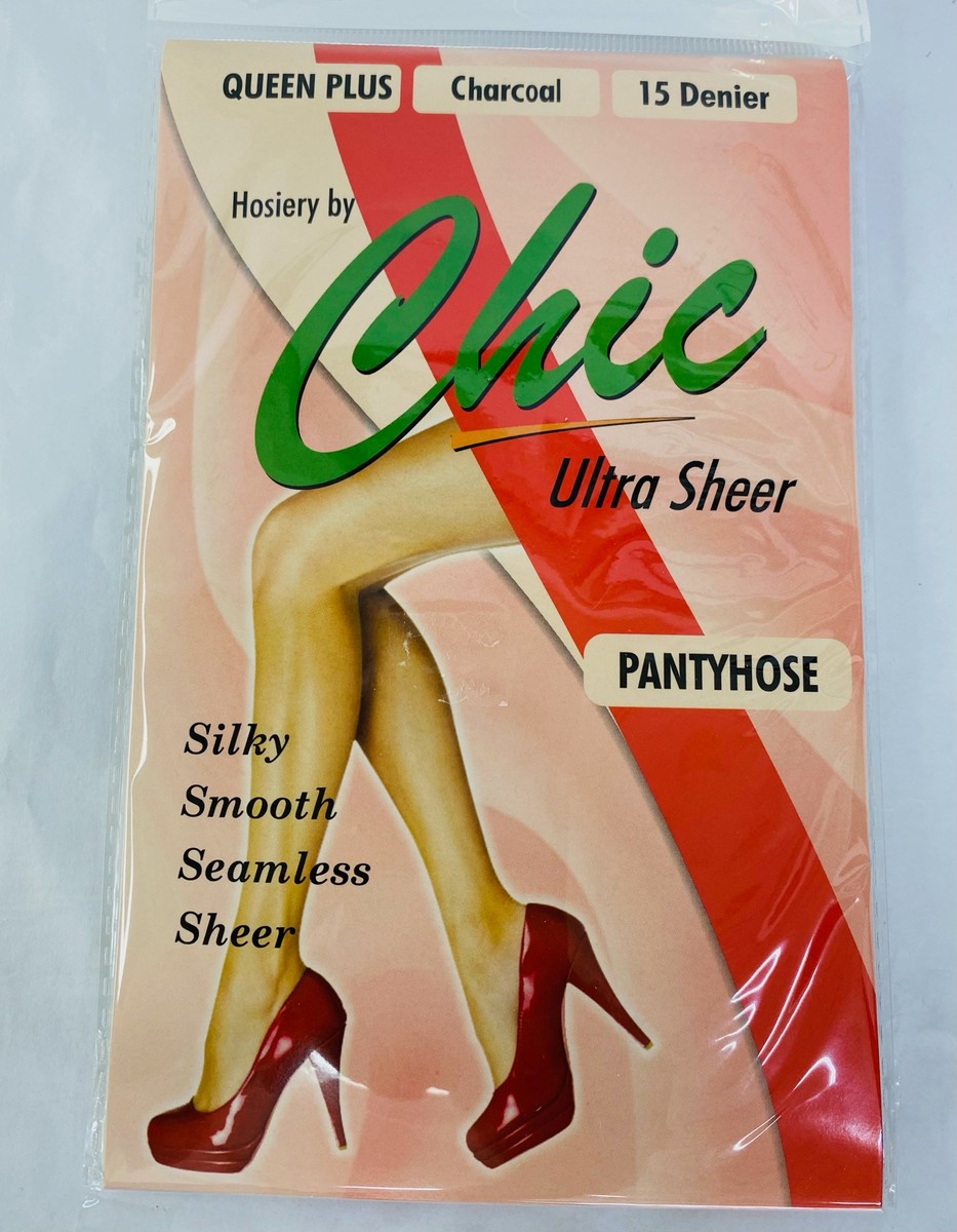 Chic Pantyhose Charcoal Queenplus