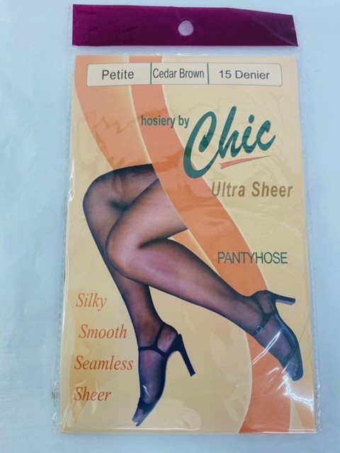 Chic Petite Cedar Brown Pantyhose