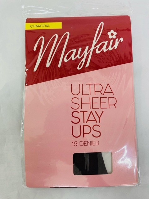 MayFair Stay Ups Charcoal One Size