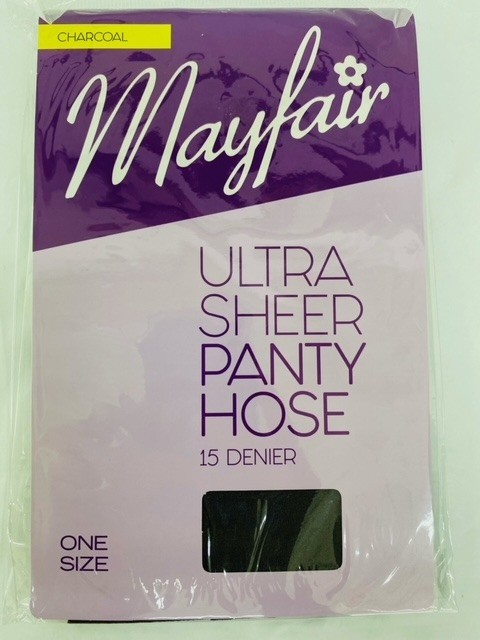 MayFair Charcoal Pantyhose One Size