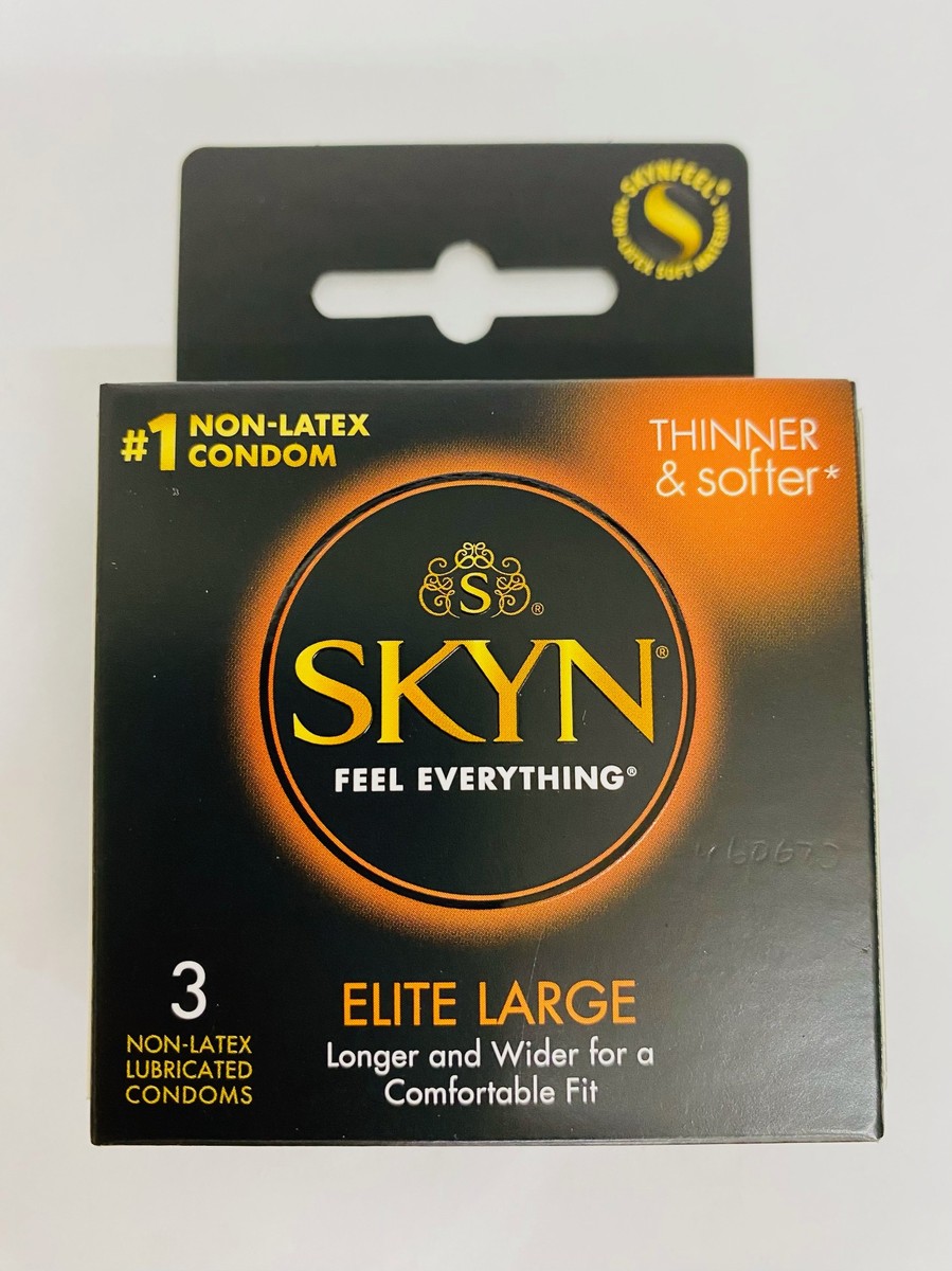 SKYN Elite Large, 3 Non-Latex Condoms