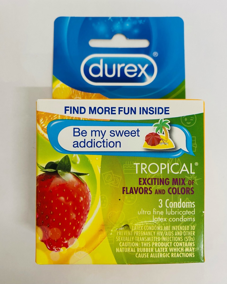 Durex Tropical, 3 Latex Condoms