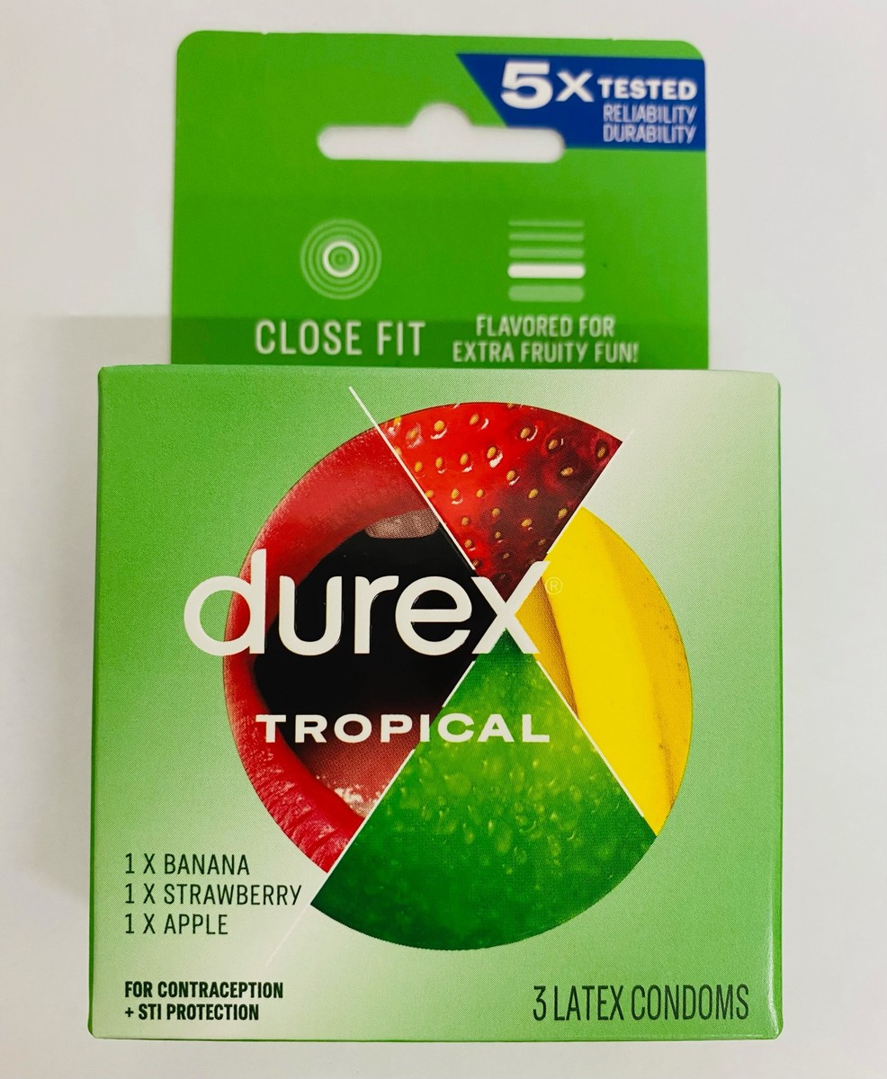 Durex Tropical Close Fit, 3 Latex Condoms