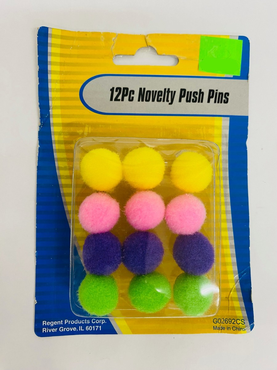 12 Piece Novelty Push Pins