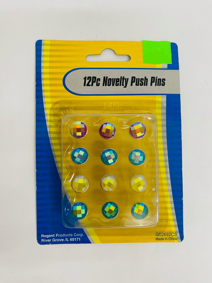12 Piece Novelty Push Pins