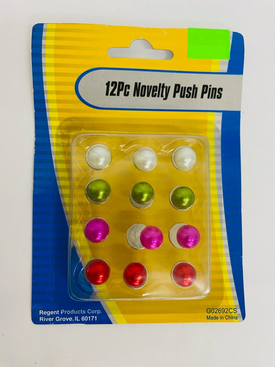 12 Piece Novelty Push Pins