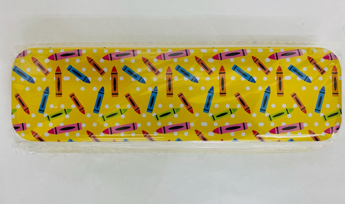 Pencil Box Tin Yellow