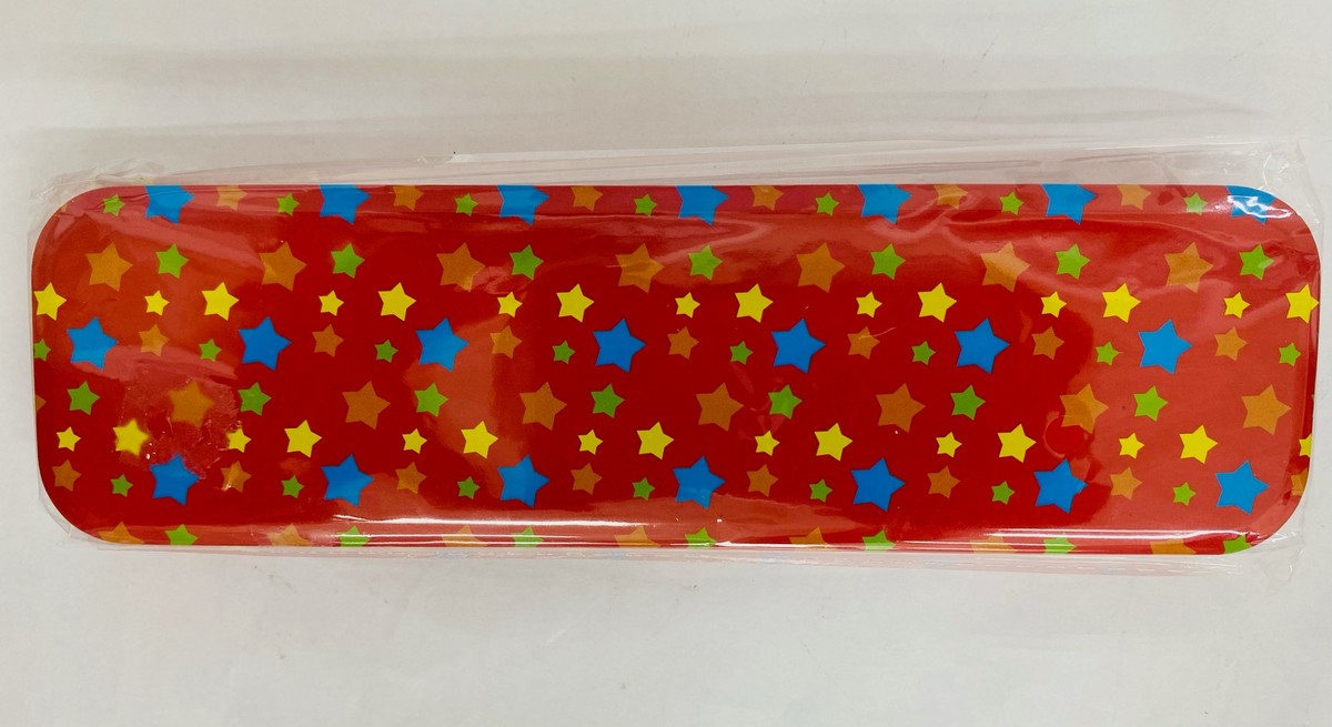Pencil Box Tin Red