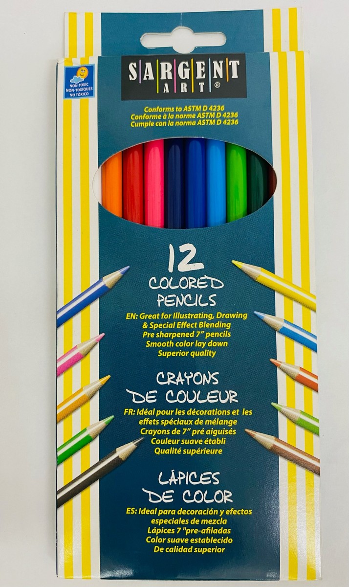 Sargent Art 12 Coloured Pencils 7 inch