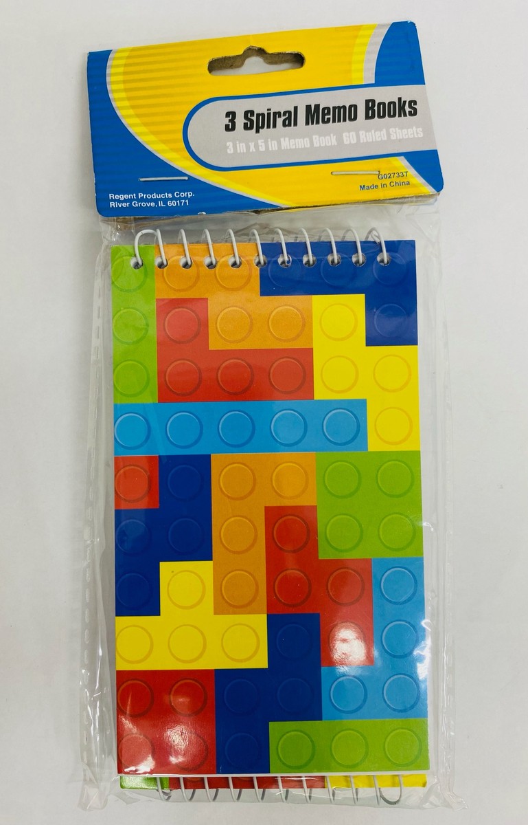 3 Spiral Memo Books