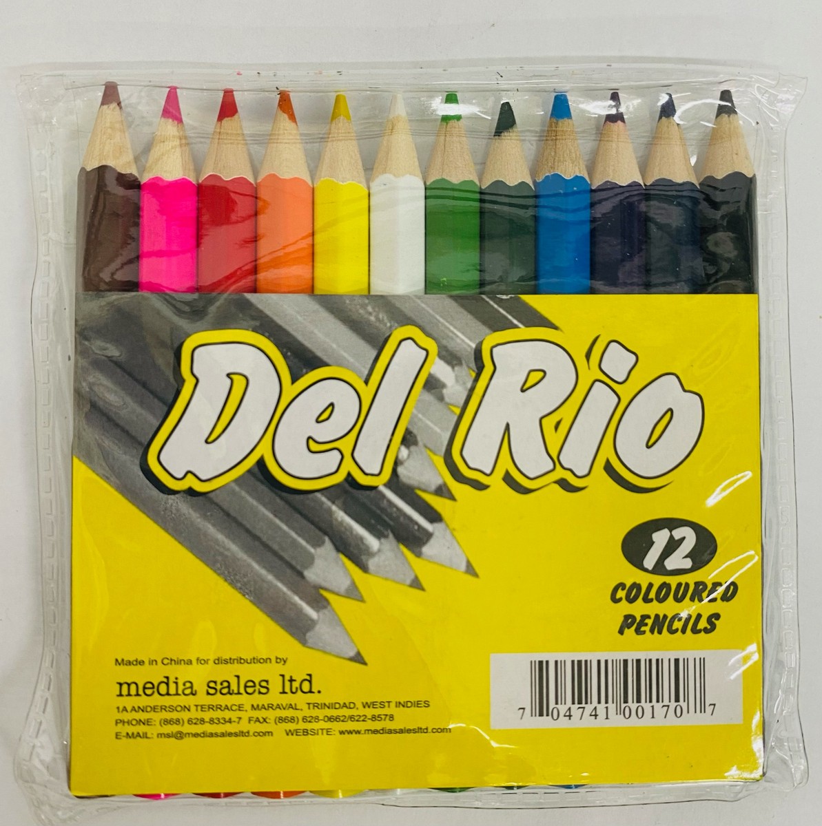 Del Rio 12 Coloured Pencils