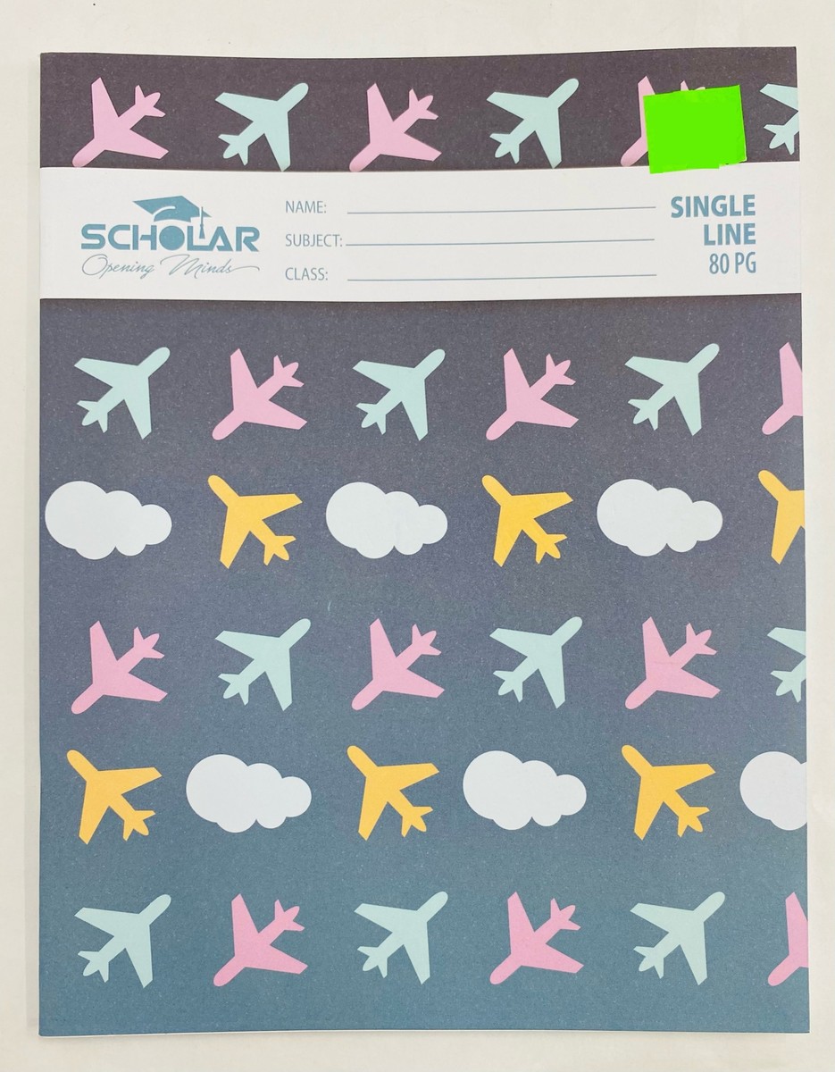 Scholar Single Line, 80 Pages