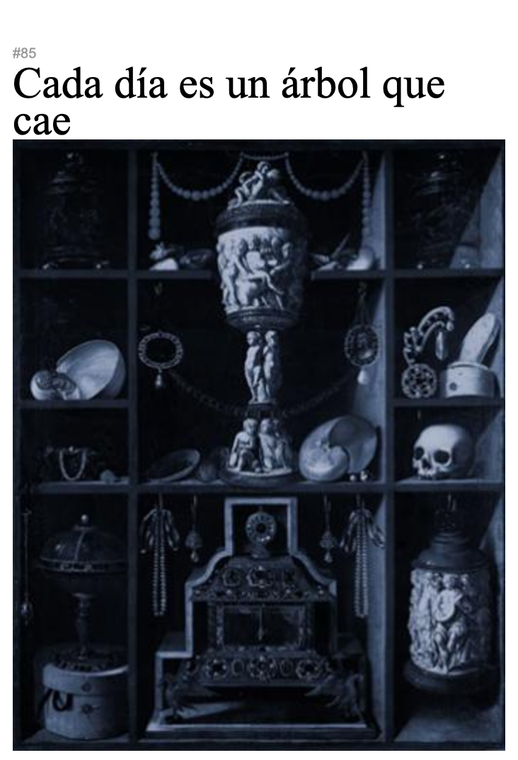 Cada día es un árbol que cae - Gabrielle Wittkop