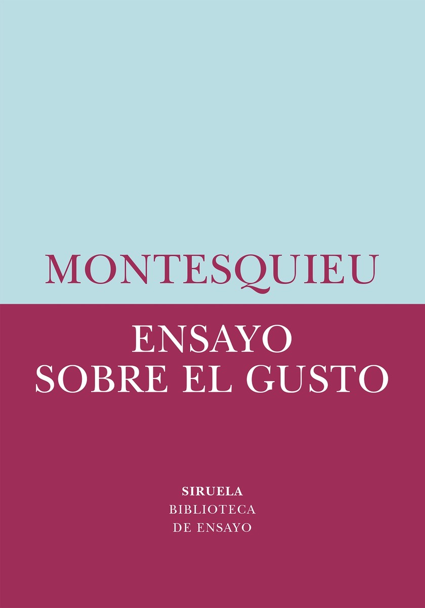 Ensayo sobre el gusto - Montesquieu